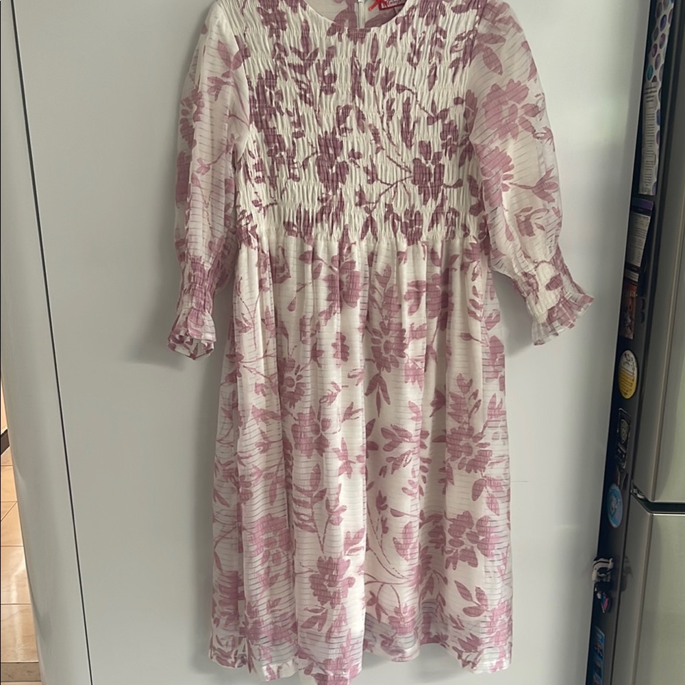 NWOT KIDICHIC Charming Pink Floral Kids Dress SIZE 18